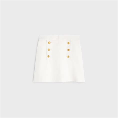 Women's Trapeze mini skirt in cotton twill 